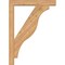 Ekena Millwork Funston Block Smooth Bracket w/ Offset Brace, Western Red Cedar, 5 1/2"W x 32"D x 44"H BKT0604X32X44FST05SWR - alternate 3